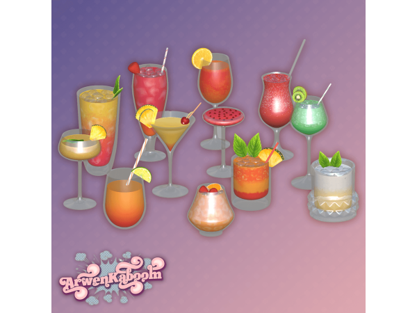 Alpha The Perfect Night Drinks - The Sims 4 Custom Content