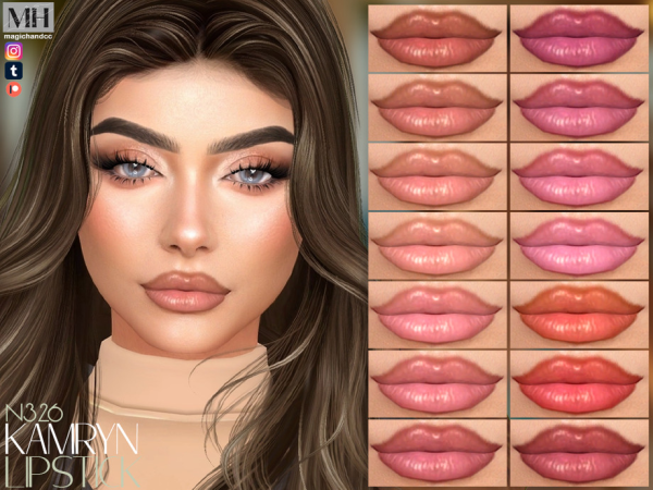 Alpha Kamryn Lipstick - The Sims 4 Custom Content