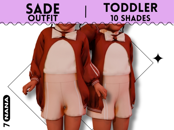 Sims 4 7NANA - (Sade) Outfit for Toddler
