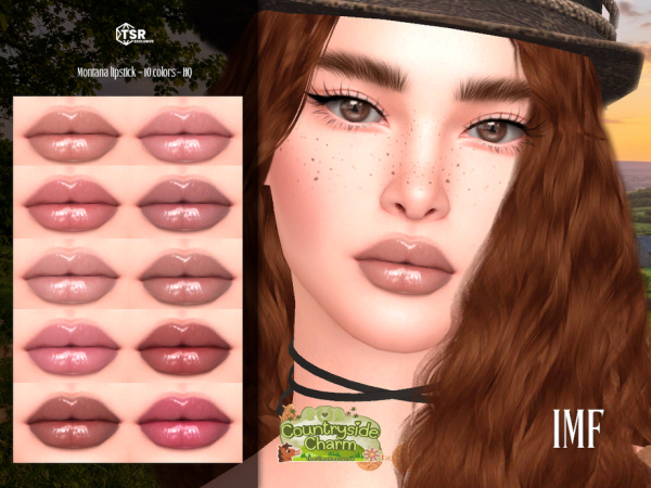 Sims 4 IMF Montana Lipstick CountrySide Charm by IzzieMcFire
