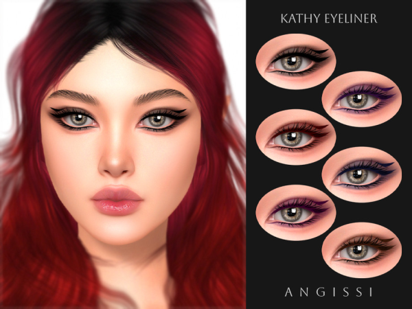 Sims 4 Kathy Eyeliner by ANGISSI