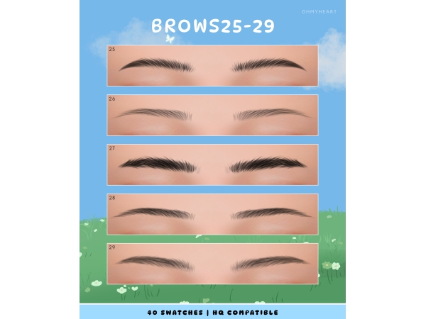 Sims 4 brows25-29