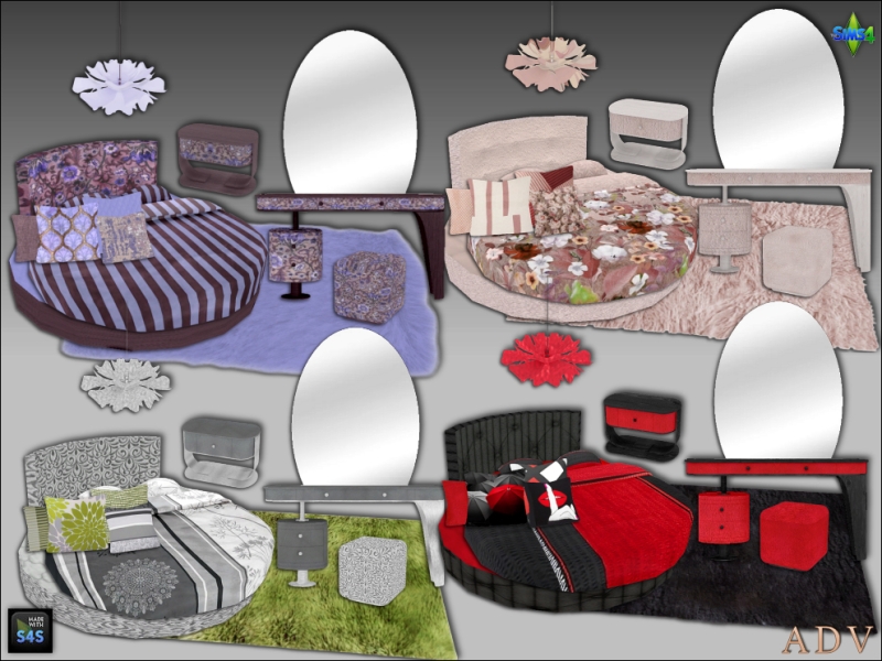 Alpha bedroom furniture by artedellavita_mabra - The Sims 4 Custom Content