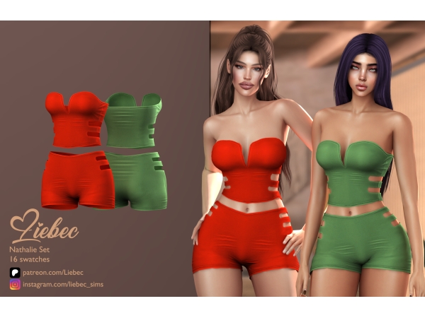 Sims 4 LIEBEC CC: NATHALIE SET