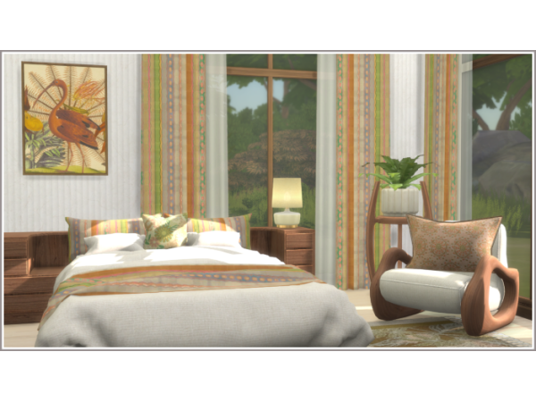 Mix Boho Classic Bedroom Mini Set - The Sims 4 Custom Content