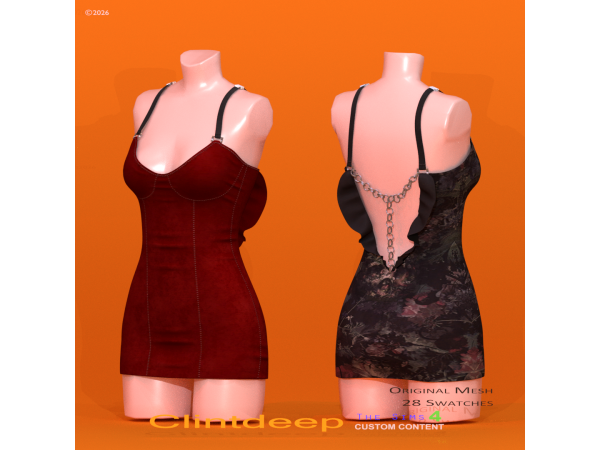 Alpha Clintdeep Lina Dress - The Sims 4 Custom Content