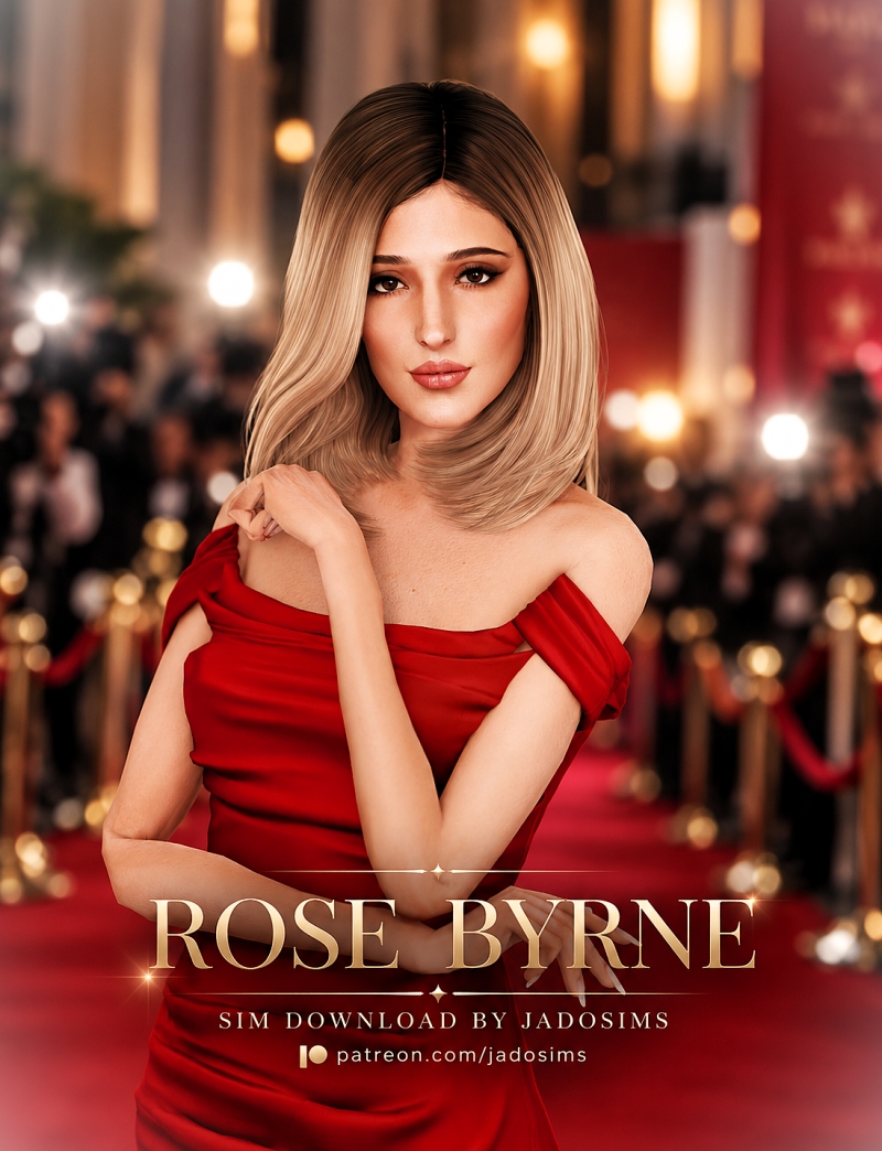 Alpha Rose Byrne (Sim Download) by shopwithflynnn - The Sims 4 Custom Content