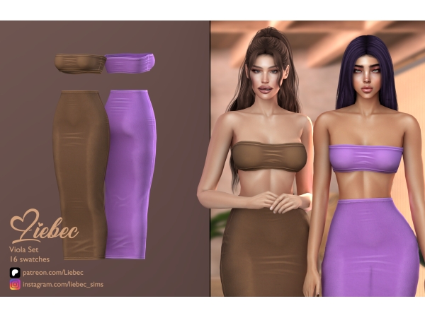 Sims 4 LIEBEC CC: VIOLA SET