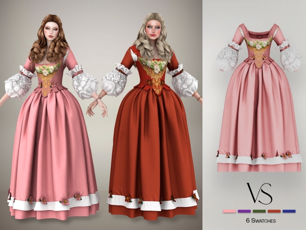 Alpha Celeste Dress - The Sims 4 Custom Content