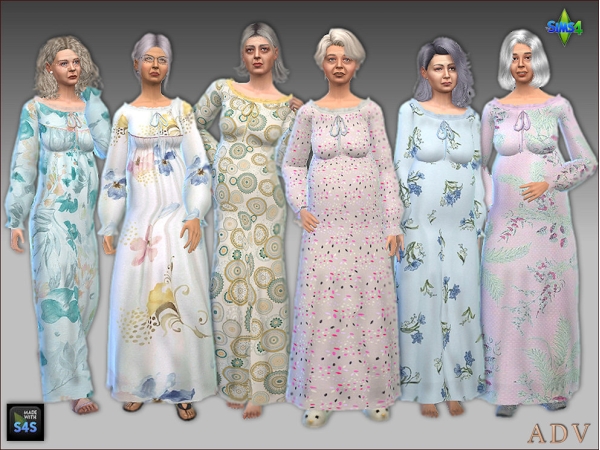 Alpha Sleepwear for seniors - The Sims 4 Custom Content