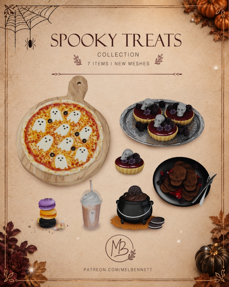 Mix Spooky Treats Collection by melbennett - The Sims 4 Custom Content
