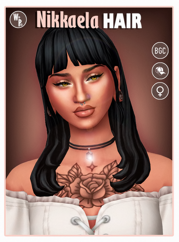 Maxis Match NIKKAELA HAIR by simsfinds - The Sims 4 Custom Content