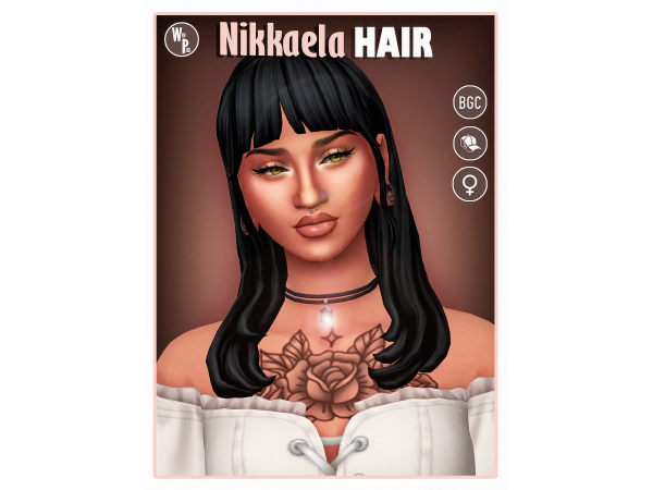 Sims 4 NIKKAELA HAIR by wildpixel