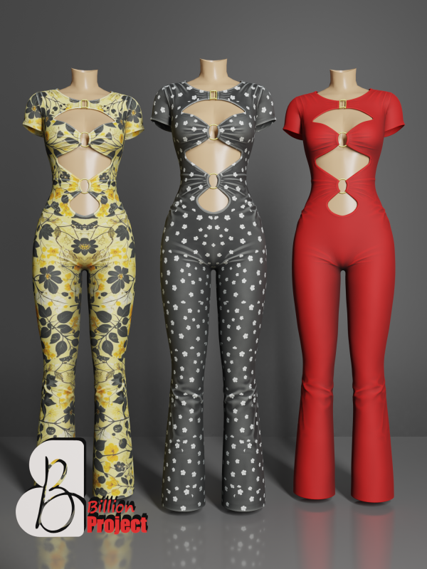Alpha BillionProject Ferica jumsuit by billion_project666 - The Sims 4 Custom Content