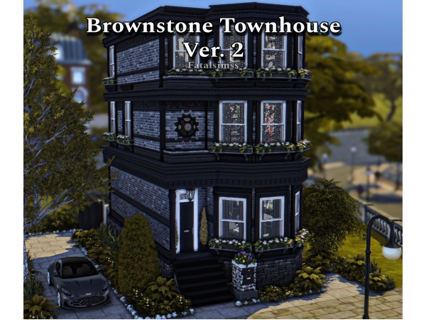 Sims 4 Brownstone Townhouse Ver. 2