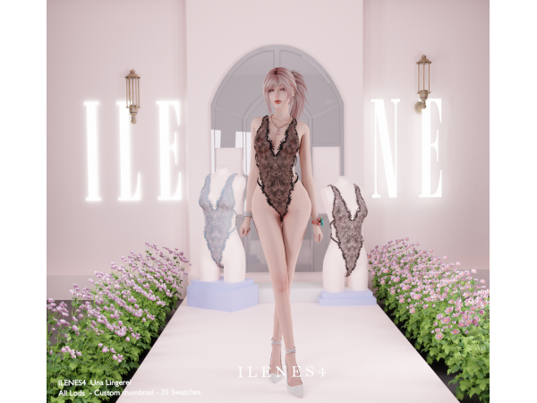Sims 4 ILN. Una Lingerie