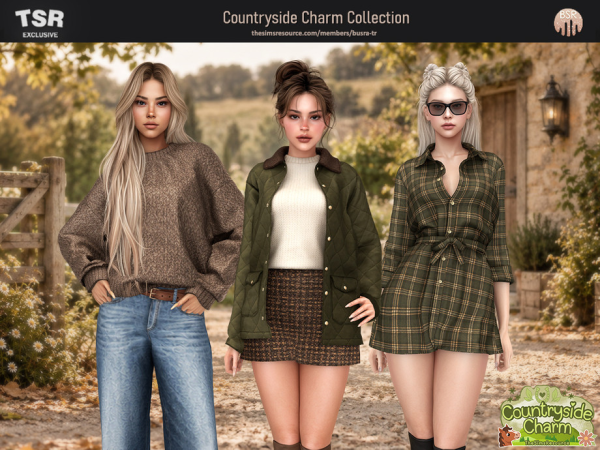 Alpha SET Countryside Charm Collection - The Sims 4 Custom Content