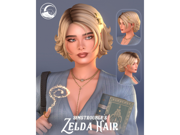 Sims 4 Zelda Hairstyle Set by simstrouble