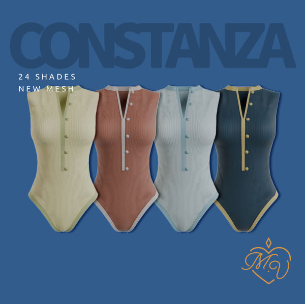 Maxis Match Constanza Swimsuit by simsfinds - The Sims 4 Custom Content