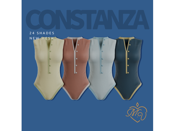 Sims 4 Constanza Swimsuit by  Miss.Valentine