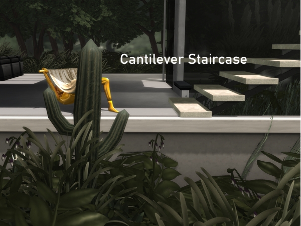 Sims 4 Cantilever Staircase