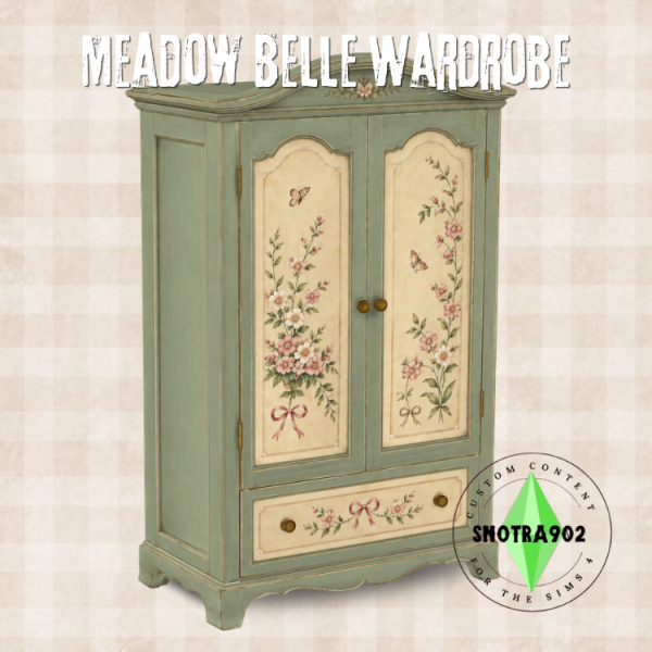 Mix Meadow Belle Wardrobe by simsfinds - The Sims 4 Custom Content