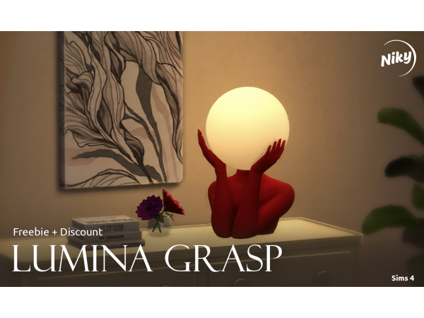 Sims 4 Lumina Grasp lamp by nikycc