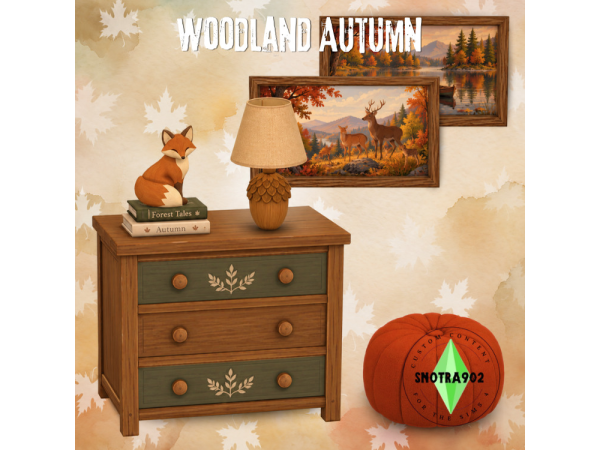 Mix Woodland Autumn by Snotra902 - The Sims 4 Custom Content