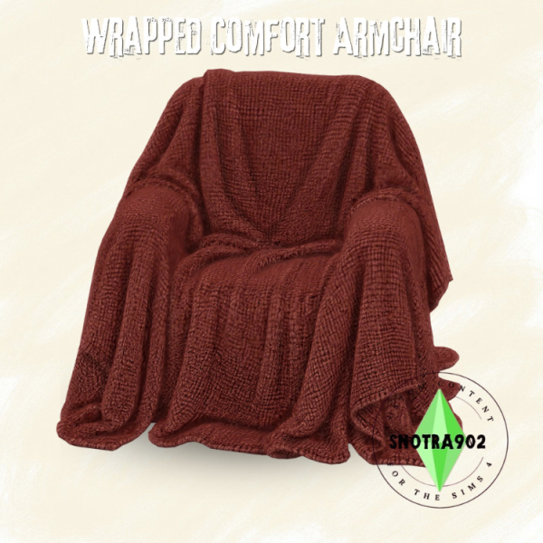 Mix Wrapped Comfort Armchair by simsfinds - The Sims 4 Custom Content