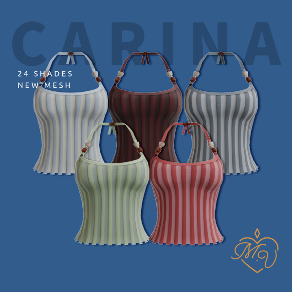 Maxis Match Carina Top by simsfinds - The Sims 4 Custom Content