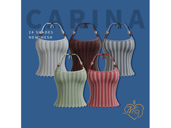 Sims 4 Carina Top by  Miss.Valentine