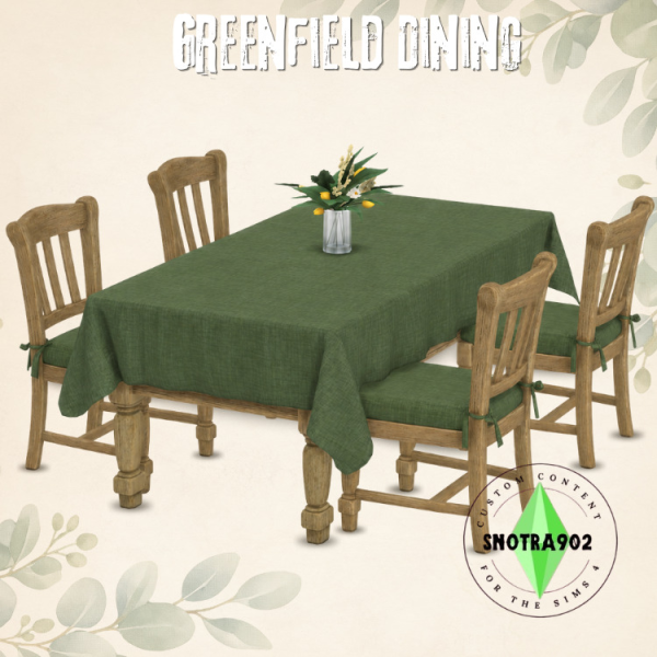 Maxis Match Greenfield Dining by simsfinds - The Sims 4 Custom Content