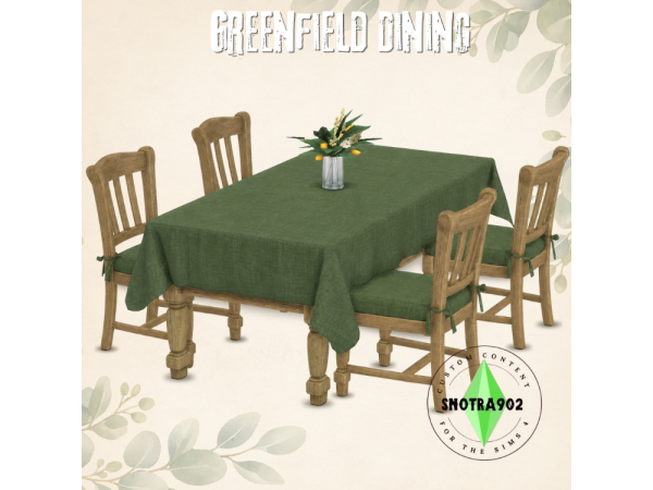 Sims 4 Greenfield Dining By Snotra902