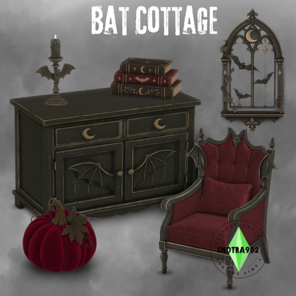Mix Bat Cottage by simsfinds - The Sims 4 Custom Content
