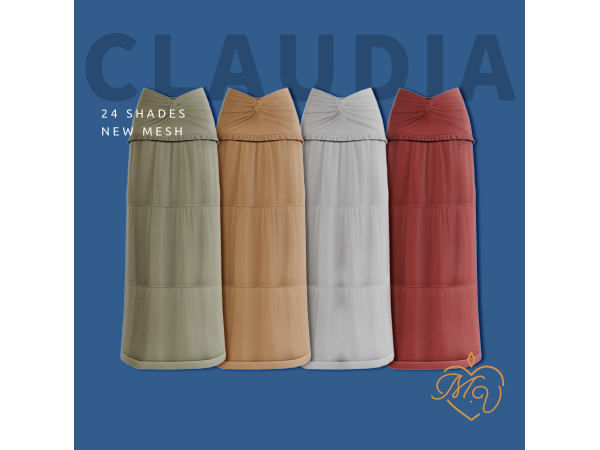 Sims 4 Claudia Skirt by  Miss.Valentine