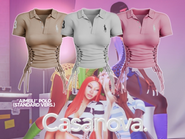 Alpha Casanova AIMEILI Polo (Standard Version) - The Sims 4 Custom Content