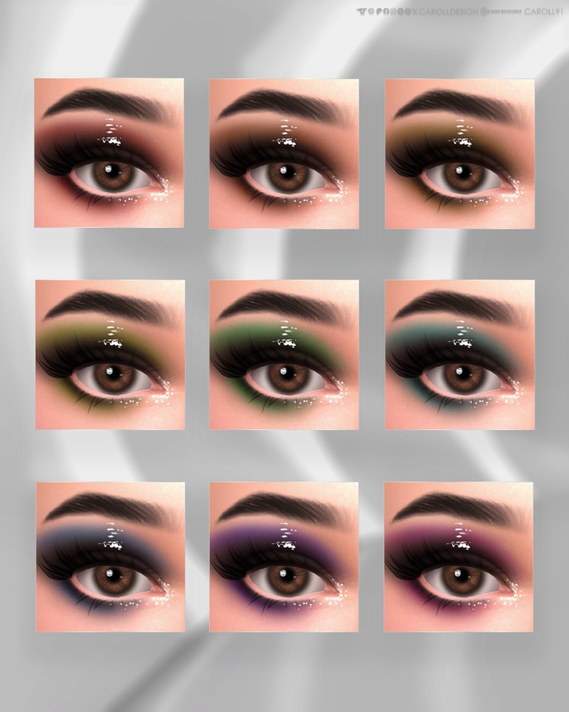 Alpha Melanie Eyeshadow HQ by carolldesign - The Sims 4 Custom Content