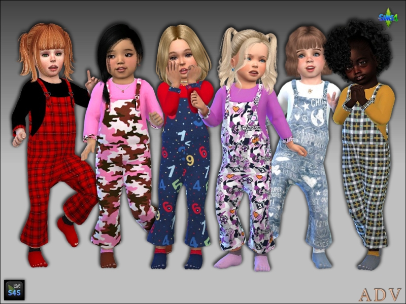Alpha Outfit for toddler girls by artedellavita_mabra - The Sims 4 Custom Content