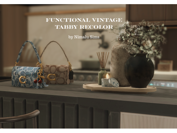 Sims 4 Functional Vintage Tabby Recolor by nimalusims