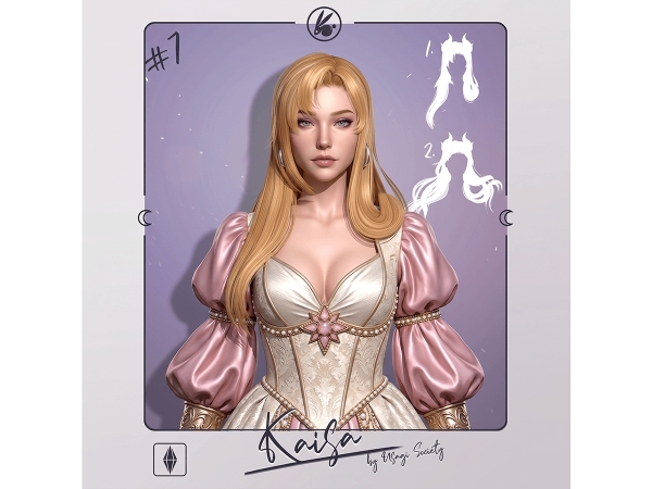 Sims 4 Kaisa Hair (No Buns)