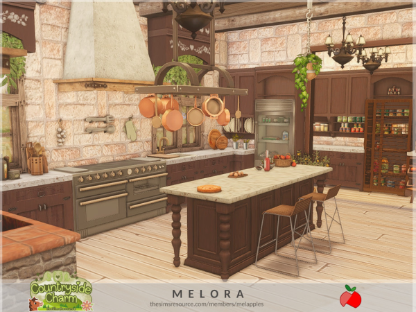 Sims 4 Countryside Charm - Melora kitchen