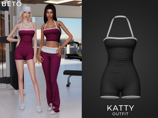 Alpha Katty (Outfit) - The Sims 4 Custom Content