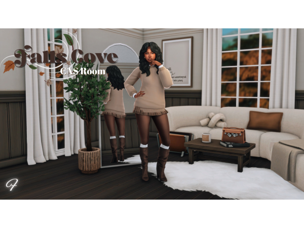 Sims 4 Falls Cove CAS Room — By Felicity