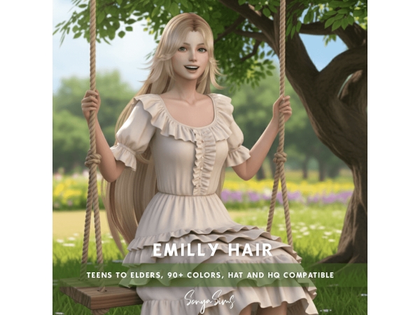 Sims 4 Emilly hair - frontal