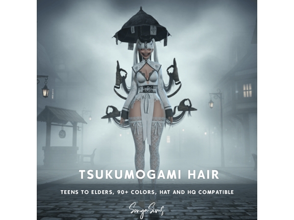 Sims 4 Tsukumogami Head ACC