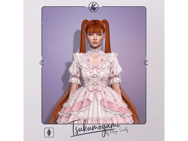 Sims 4 Tsukumogami - Bangs A - Straight