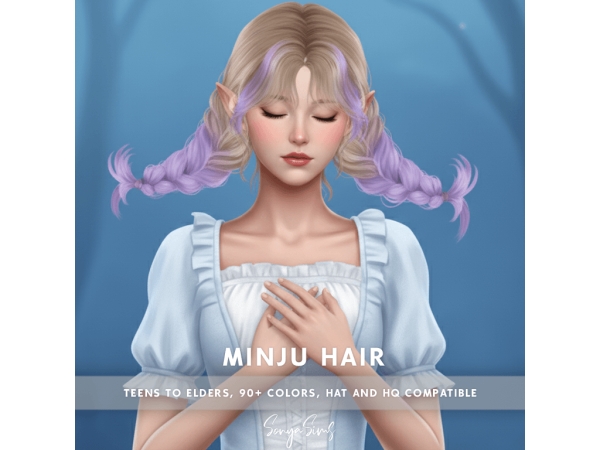 Sims 4 Minju Hair FLIPPED