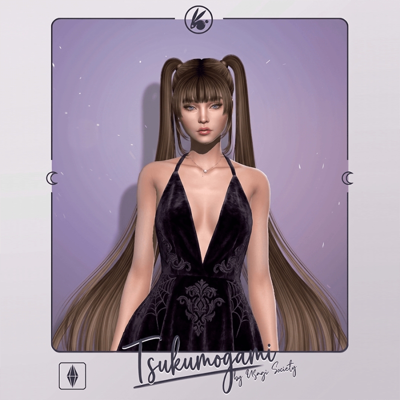 Alpha Bangs B Straight - The Sims 4 Custom Content