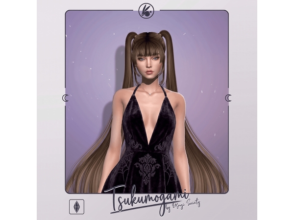 Sims 4 Bangs B - Straight