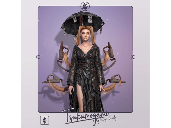 Sims 4 Tsukumogami - No Bangs - Movement
